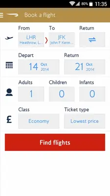 British Airways android App screenshot 3